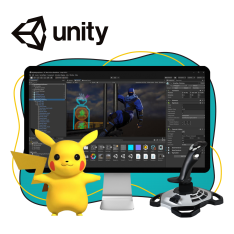 Мир игр на Unity 2D на популярном движке + AI-помощники - КИБЕРшкола программирования для детей, компьютерные курсы для школьников, начинающих и подростков - KIBERone г. Кстово