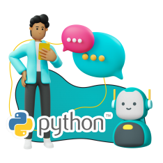 Умный чат-бот на Python - КИБЕРшкола программирования для детей, компьютерные курсы для школьников, начинающих и подростков - KIBERone г. Кстово
